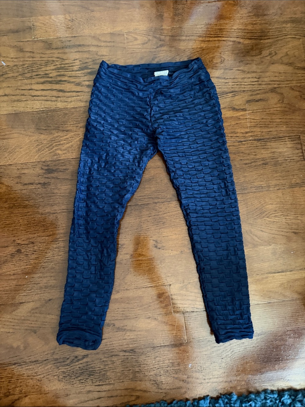 Booty by Brabants Navy Textured Kids Leggings